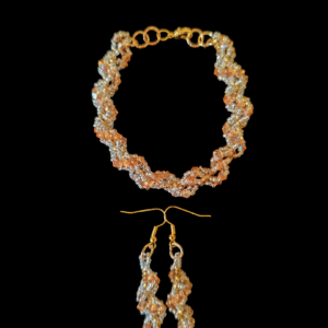 Spiral bracelet earrings