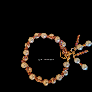 Bracelet and Earrings Set - Pearls and Bicones
