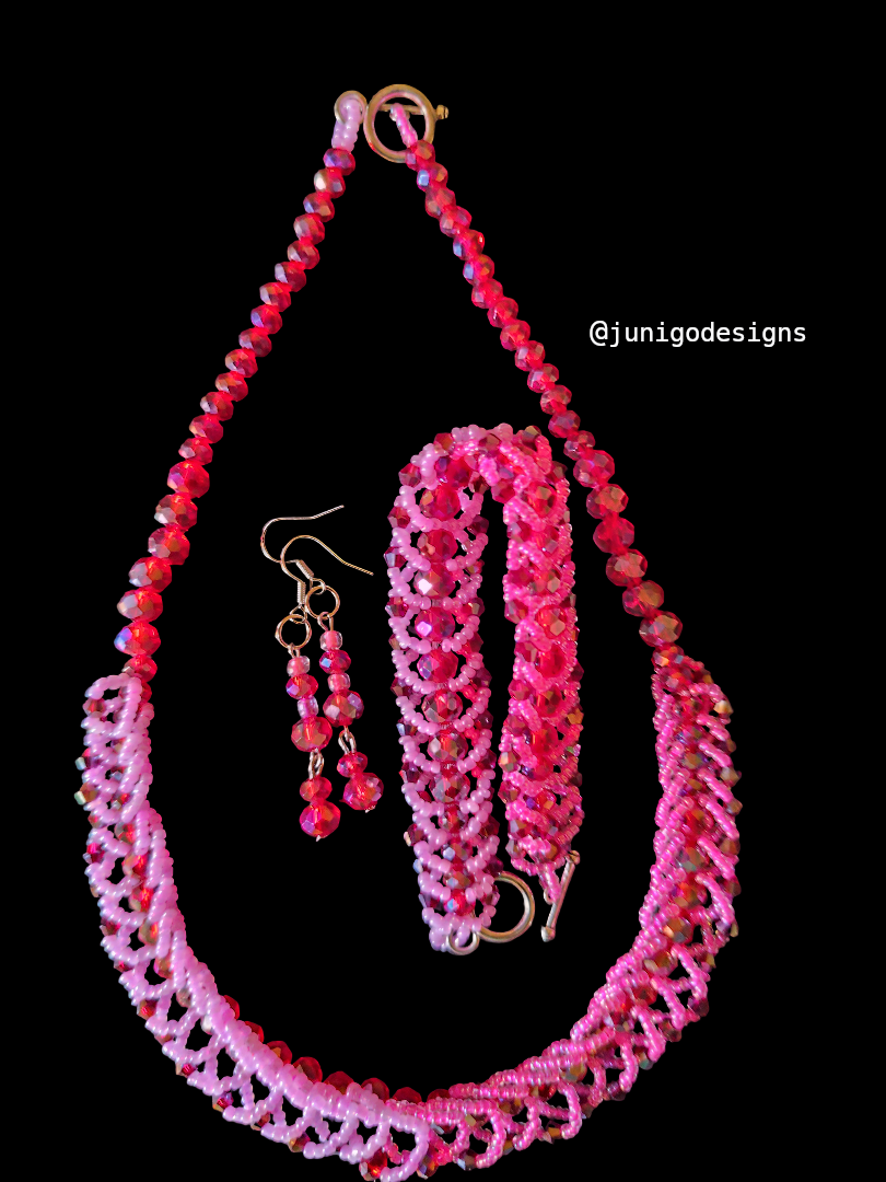 Pink Ladies Jewellery Set